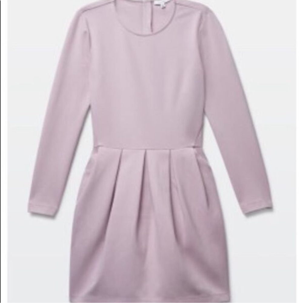 Aritzia Lilac Long Sleeve Dress